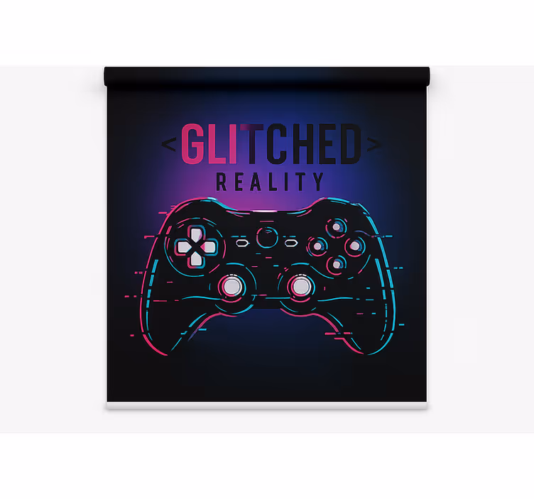 Tenda a rullo gamer controller di realtà difettoso - TenStickers