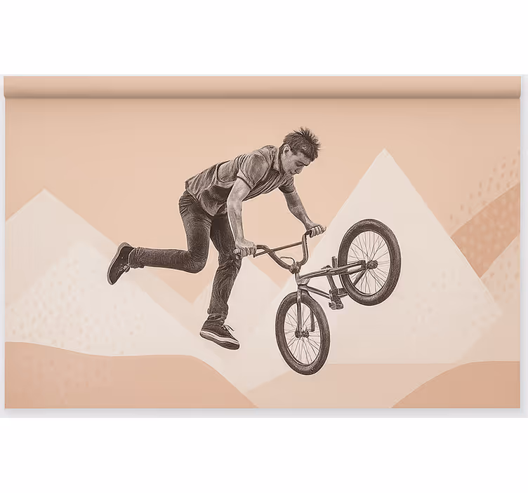 Tenda a rullo camera ragazzi acrobazie in bmx - TenStickers