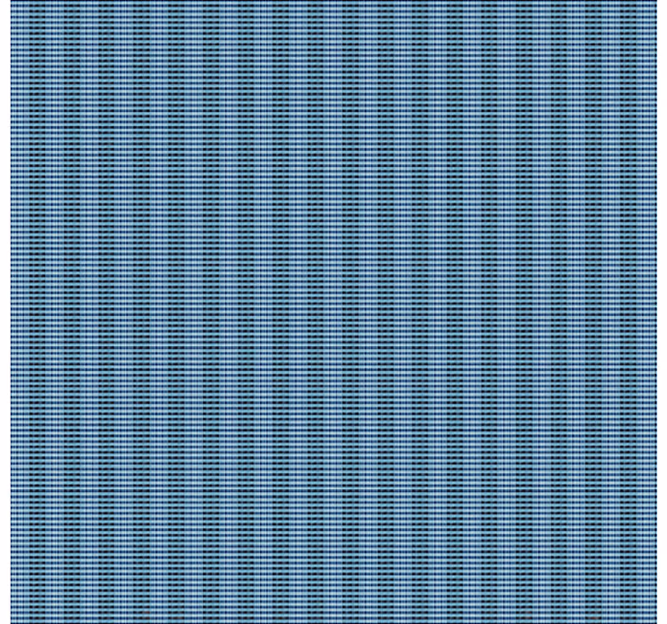 Tenda a rullo sala da pranzo effetto plaid blu intrecciato - TenStickers