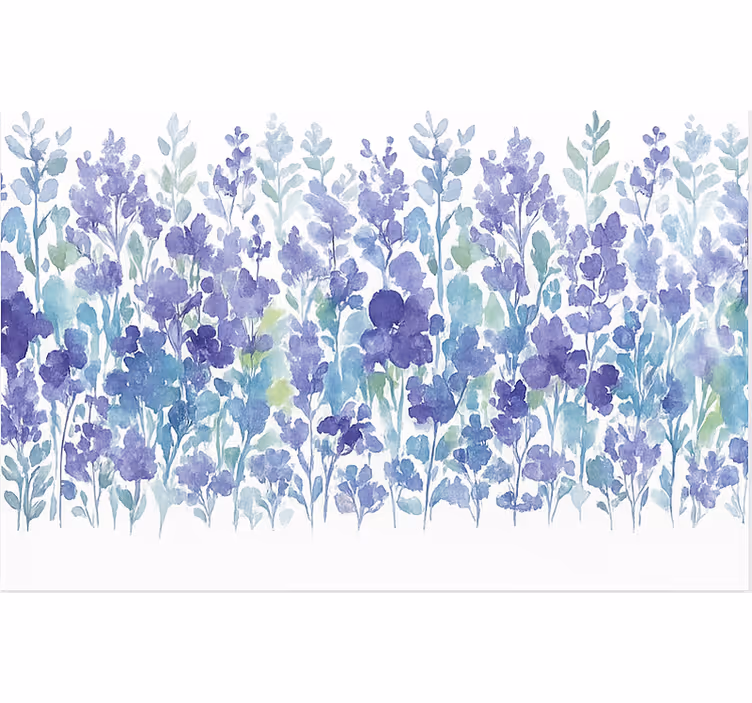 Tenda a rullo sala da pranzo campo di fiori di lavanda - TenStickers