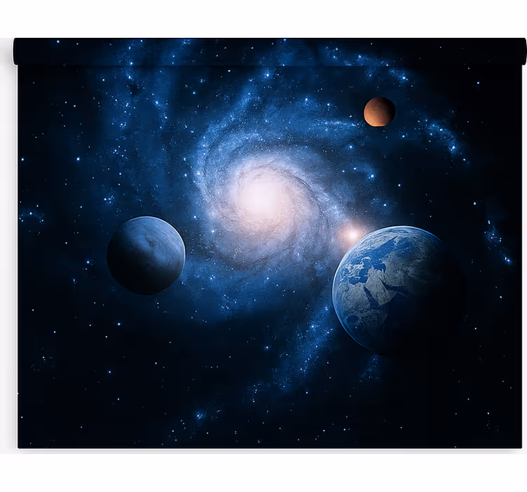 Tenda a rullo camera ragazzi galassia a spirale cosmica - TenStickers