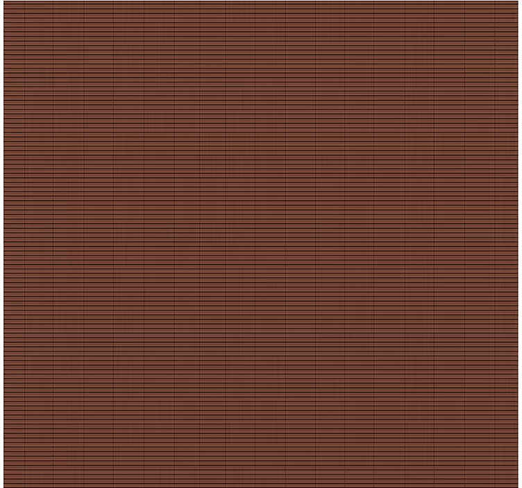 Tenda a rullo sala da pranzo effetto bambù marrone cioccolato - TenStickers
