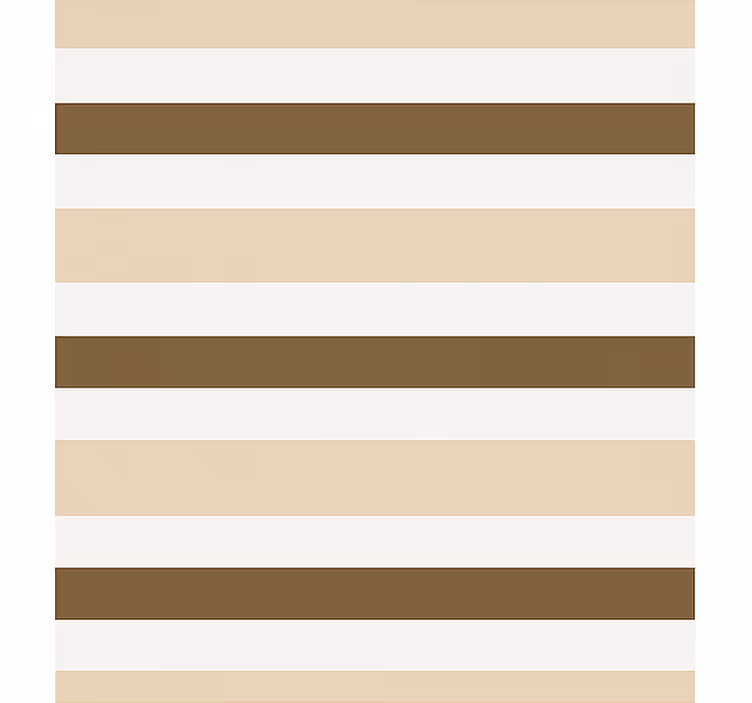 Tenda a rullo sala da pranzo motivo a strisce beige marrone - TenStickers