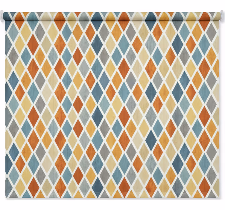 Tenda a rullo stile nordico diamanti colorati a cascata - TenStickers