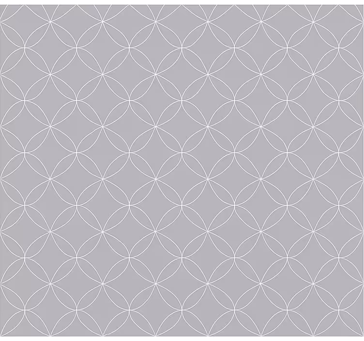 Tenda a rullo stile nordico fiori astratti grigi - TenStickers