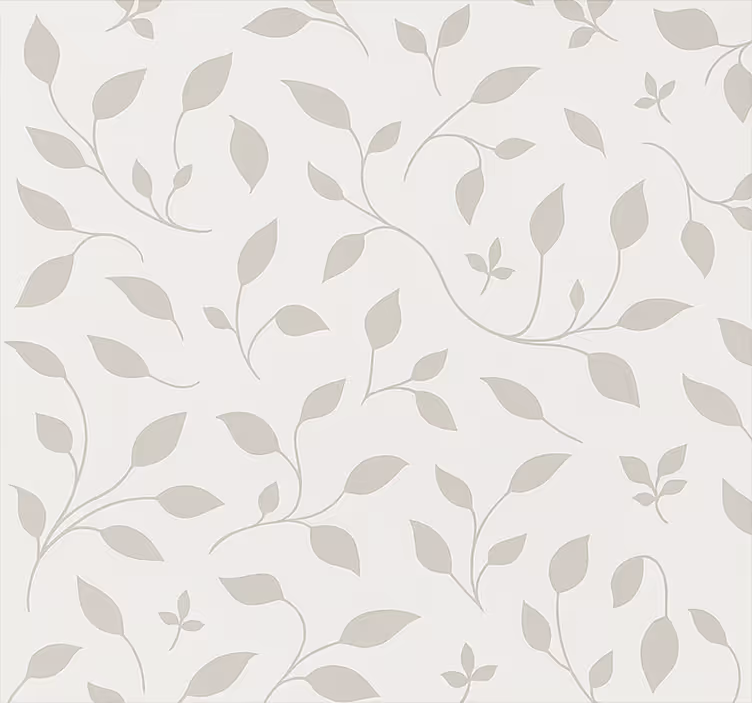 Tenda a rullo stile nordico motivo floreale foglie calmanti - TenStickers