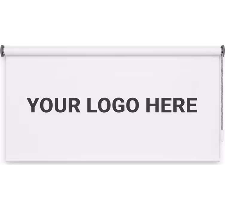 Tenda a rullo per ufficio logo aziendale personalizzato - TenStickers