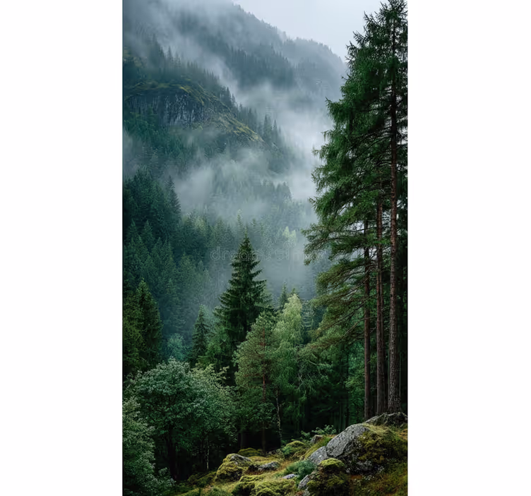 Tenda a rullo alberi la scelta melanconica - TenStickers