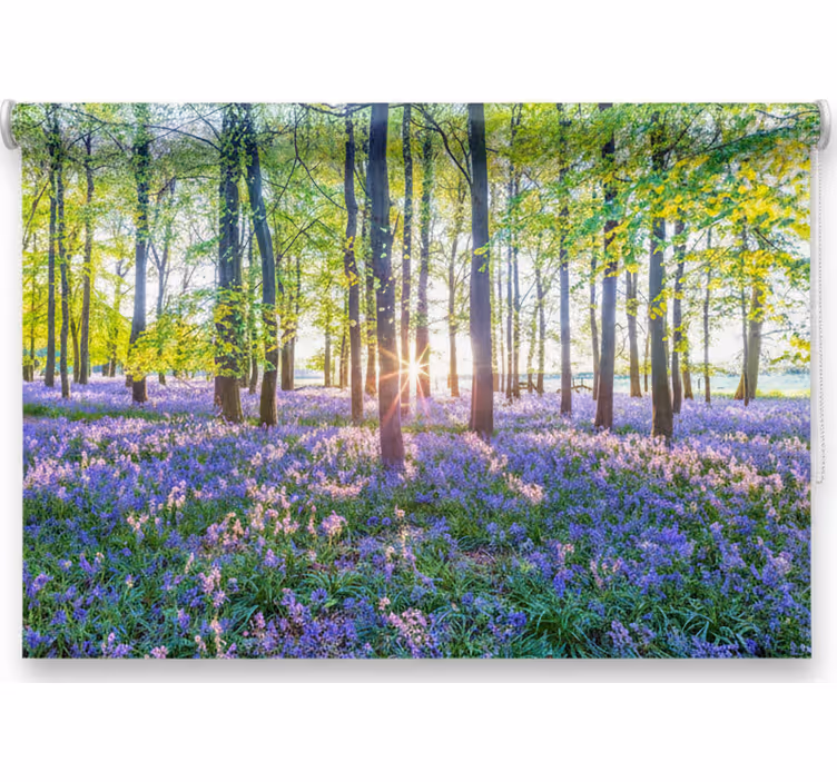 Tenda a rullo alberi modernismo ispirato alla natura - TenStickers