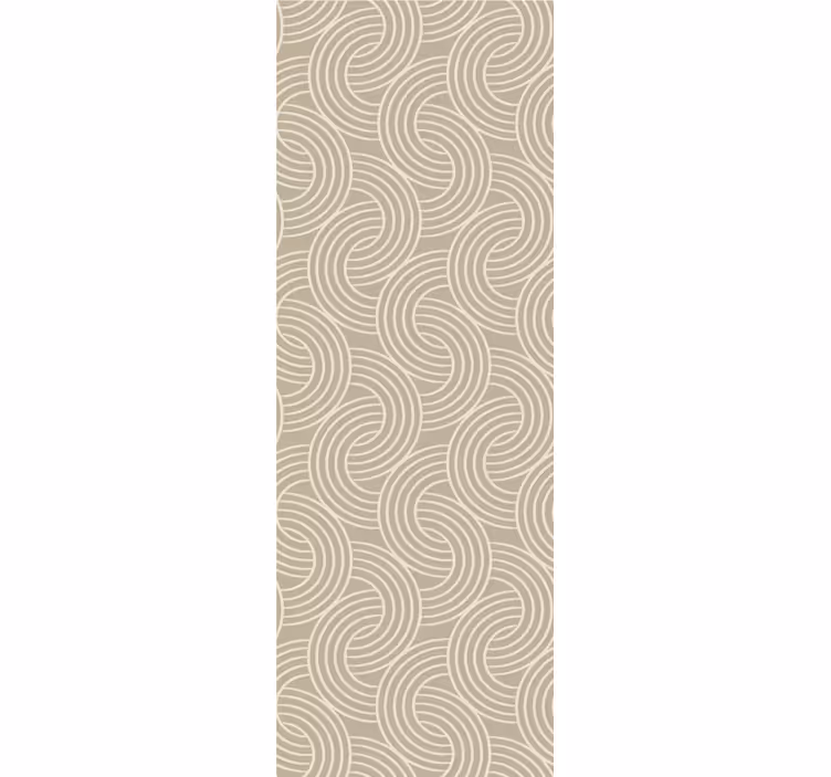 Tenda da ufficio a rullo con motivi curvi eleganti - TenStickers