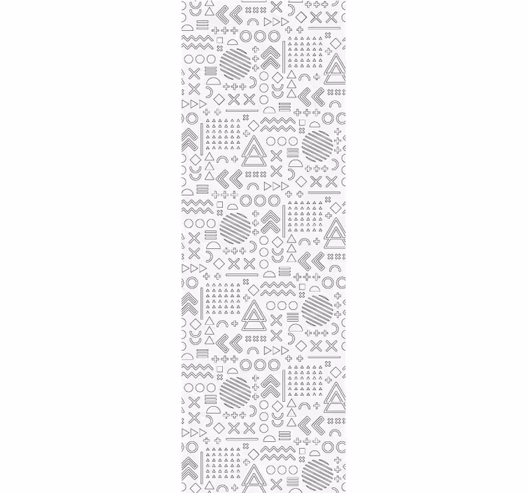 Tenda da ufficio a rullo con motivo geometrico - TenStickers