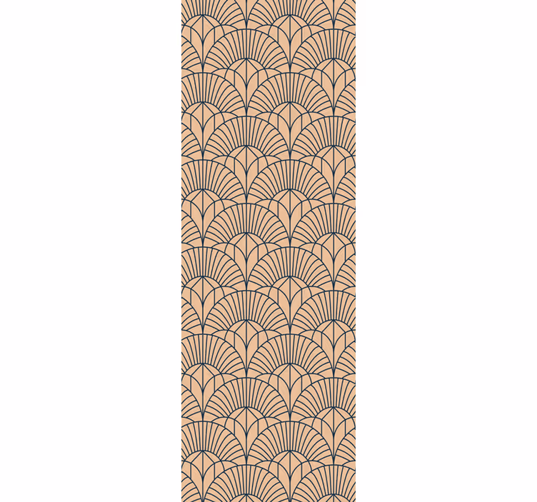 Tenda da ufficio a rullo motivo astratto beige - TenStickers