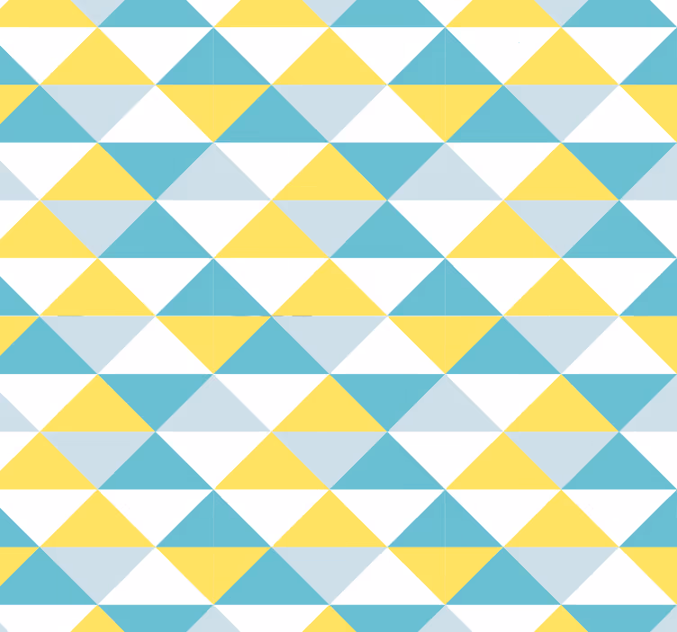 Tenda da ufficio a rullo piastrelle geometriche gialle e blu - TenStickers