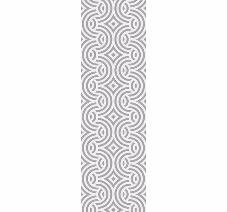Tenda a rullo sala da pranzo motivi a spirale geometrici - TenStickers
