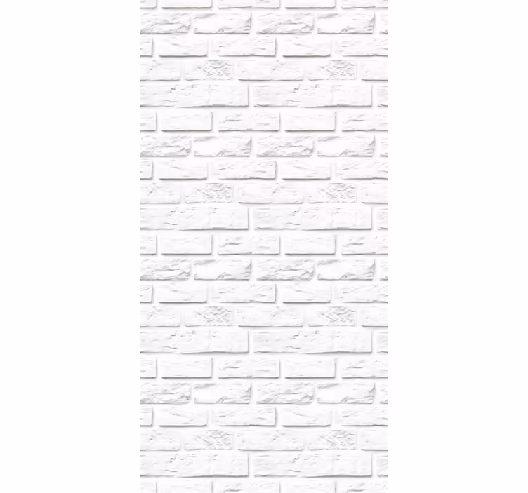 Tenda a rullo cucina mattoni di pietra bianca - TenStickers