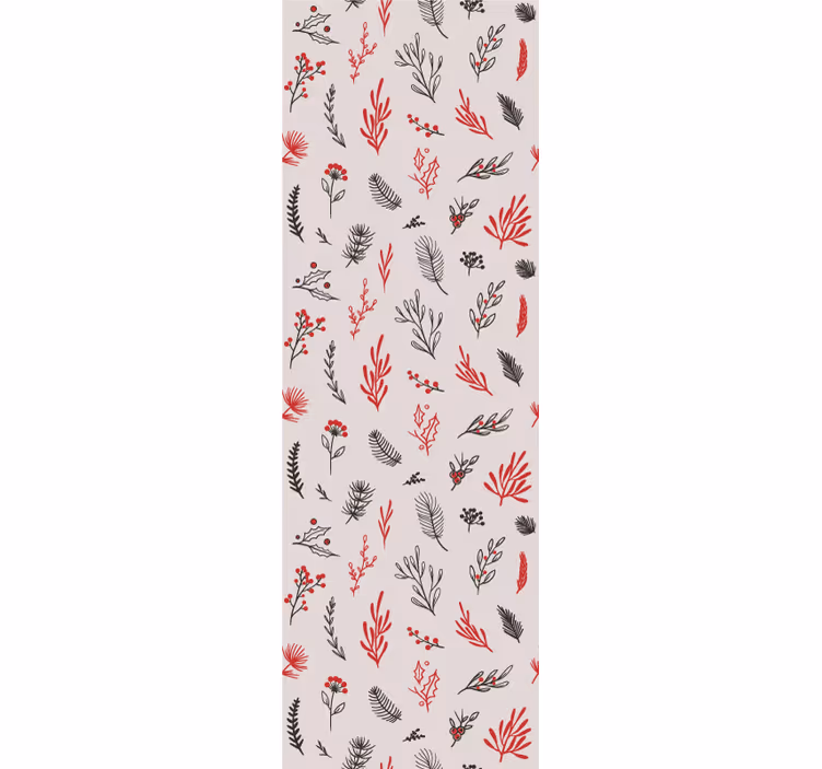 Tenda a rullo cucina con motivi botanici rosa - TenStickers