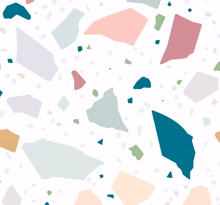 Tenda a rullo cucina terrazzo geometrico colorato - TenStickers