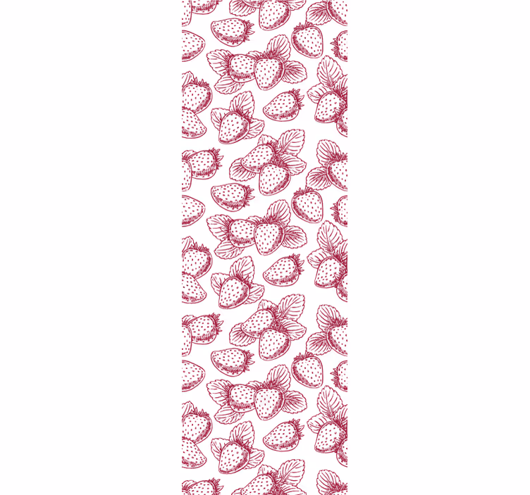 Tenda a rullo cucina schizzi di fragola - TenStickers
