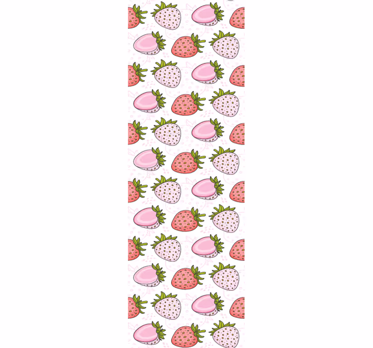 Tenda a rullo cucina motivi fragola - TenStickers