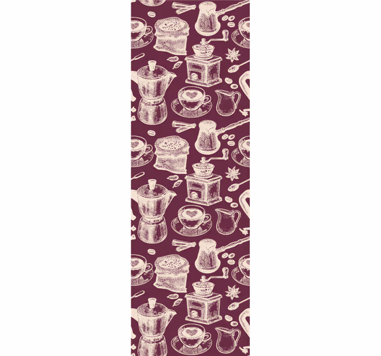 Tenda a rullo cucina motivo caffè - TenStickers