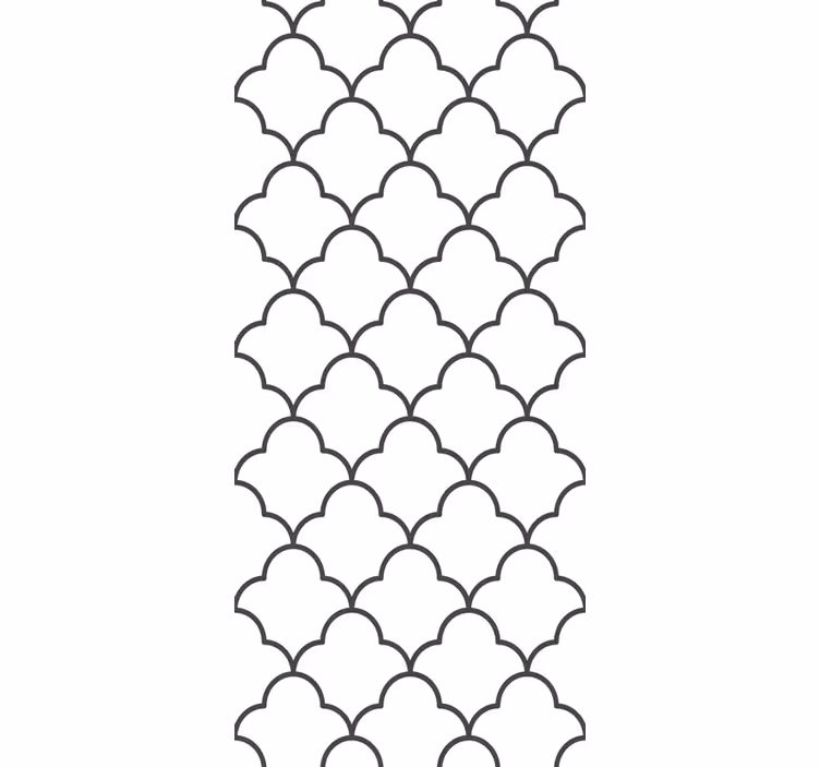 Tenda a rullo cucina design geometrico marocchino - TenStickers