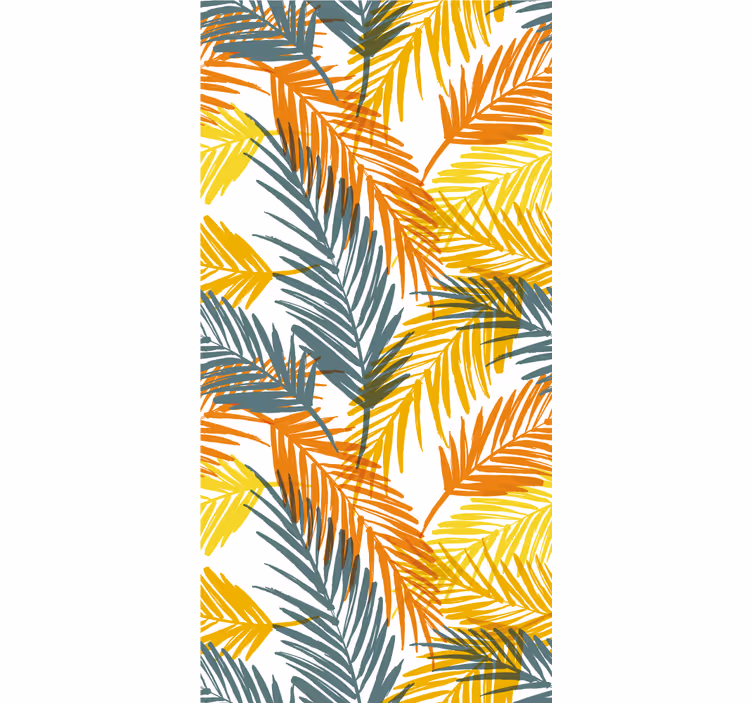 Tenda a rullo cucina motivo tropicale foglie di palma - TenStickers