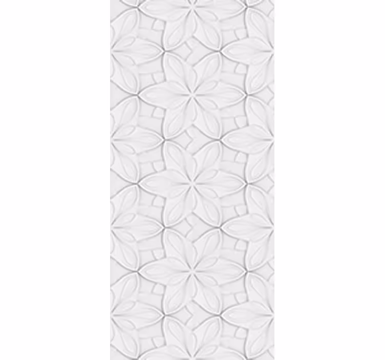 Tenda a rullo cucina piastrelle esagonali floreali - TenStickers