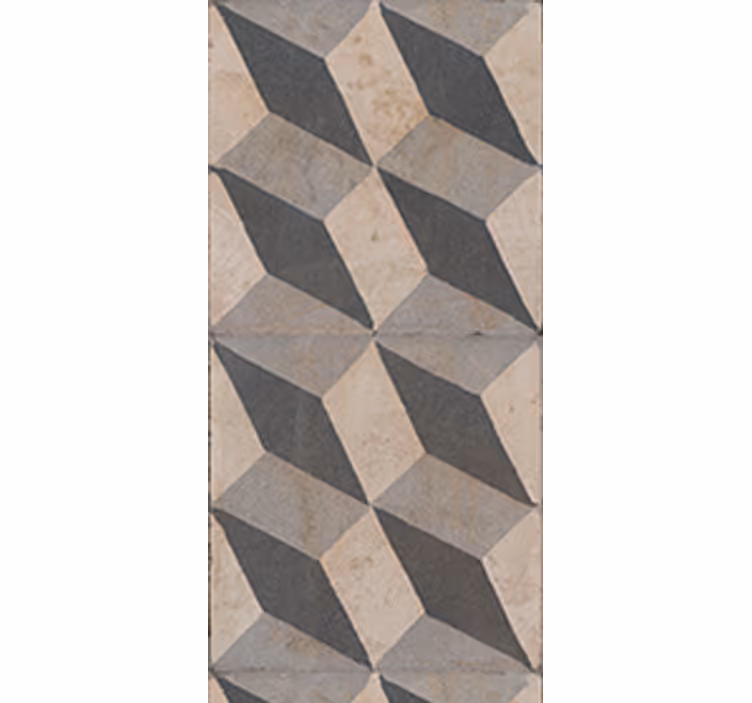 Tenda a rullo cucina piastrelle moderne grigio scuro - TenStickers