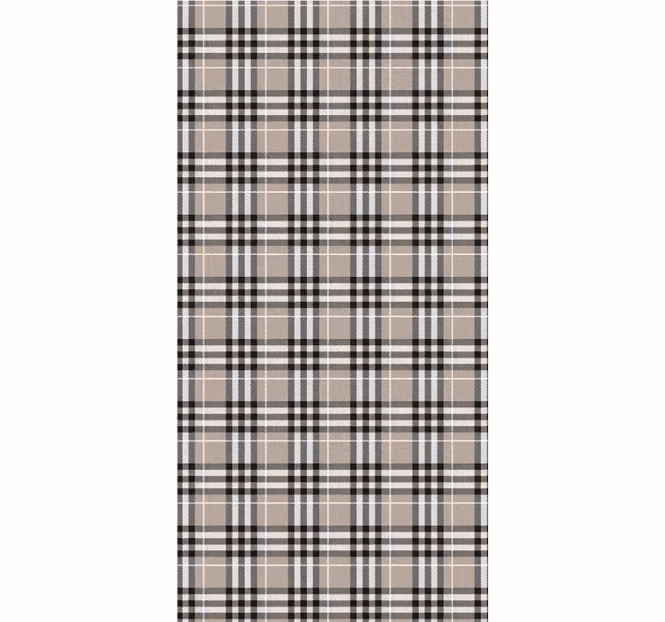 Tenda a rullo cucina motivo tartan scozzese grigio - TenStickers