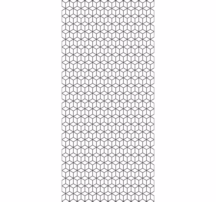 Tenda a rullo cucina cubi con bordo in stile nordico - TenStickers