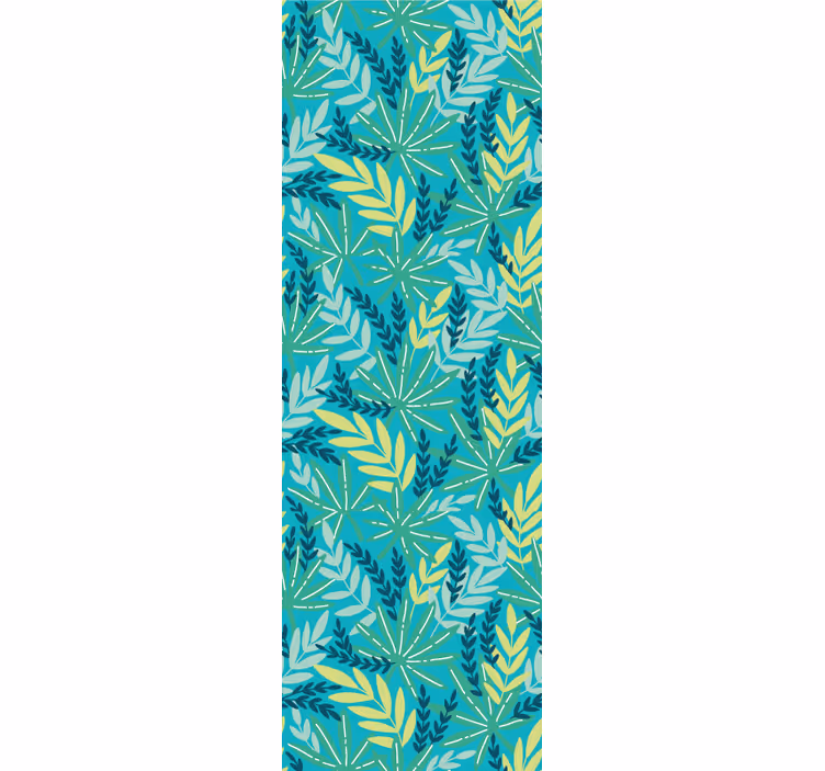 Tenda a rullo cucina motivo tropicale blu - TenStickers