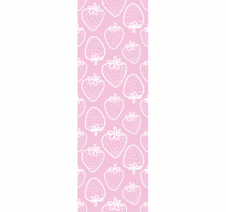 Tenda a rullo cucina motivo regalo fragole rosa - TenStickers