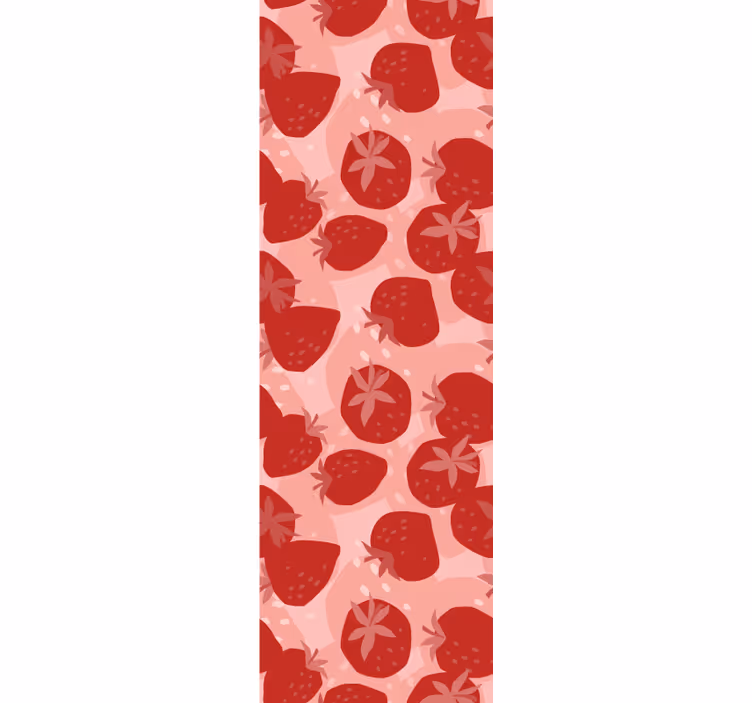 Tenda a rullo cucina fragole rosse astratte senza cuciture - TenStickers
