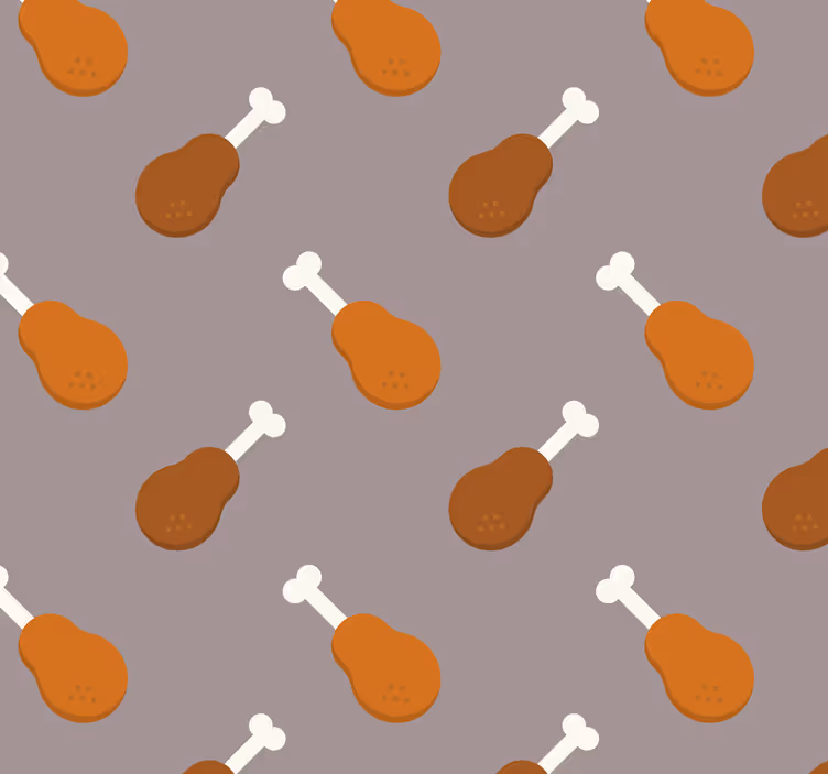 Tenda a rullo cucina coscia di pollo - TenStickers