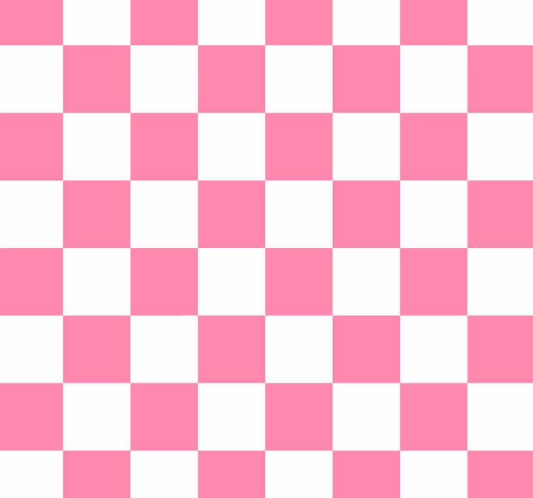 Tenda a rullo cucina a quadri rosa - TenStickers