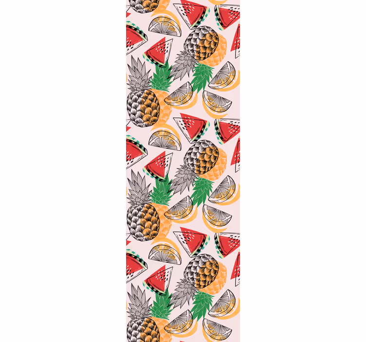 Tenda a rullo cucina stampa ananas estiva - TenStickers