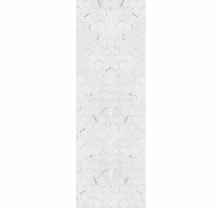 Tenda a rullo cucina piastrelle esagonali grigie eleganti - TenStickers