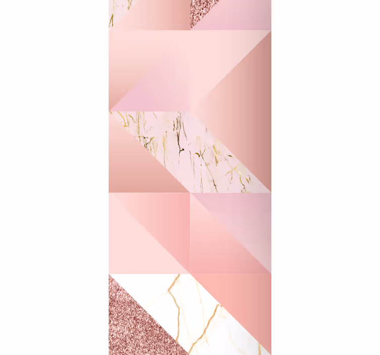 Tenda a rullo sala da pranzo marmo rosa dorato - TenStickers