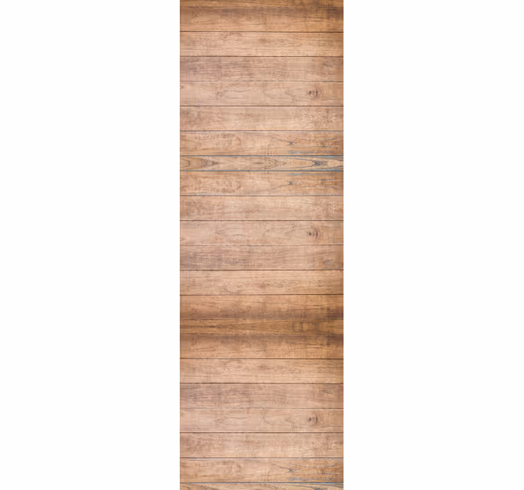 Tenda a rullo sala da pranzo legno rustico orizzontale - TenStickers