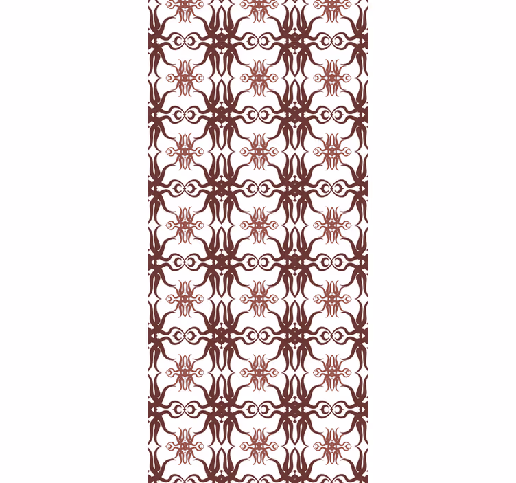 Tenda a rullo sala da pranzo design damascato originale - TenStickers