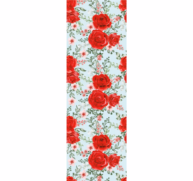 Tenda a rullo sala da pranzo stile fiori grandmillenial - TenStickers