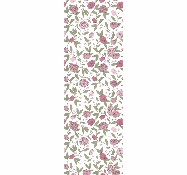 Tenda a rullo sala da pranzo rose vintage rosa pallido - TenStickers