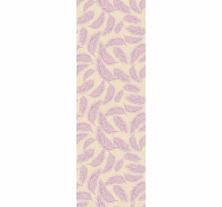 Tenda a rullo sala da pranzo rosa e beige tropicale - TenStickers