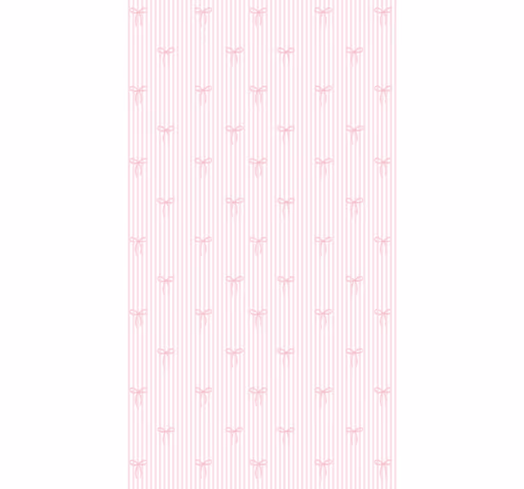Tenda a rullo cameretta righe rosa e fiocchi - TenStickers