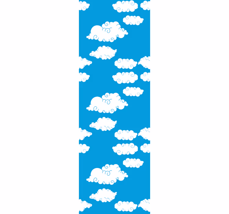 Tenda a rullo cameretta nuvole nel cielo - TenStickers