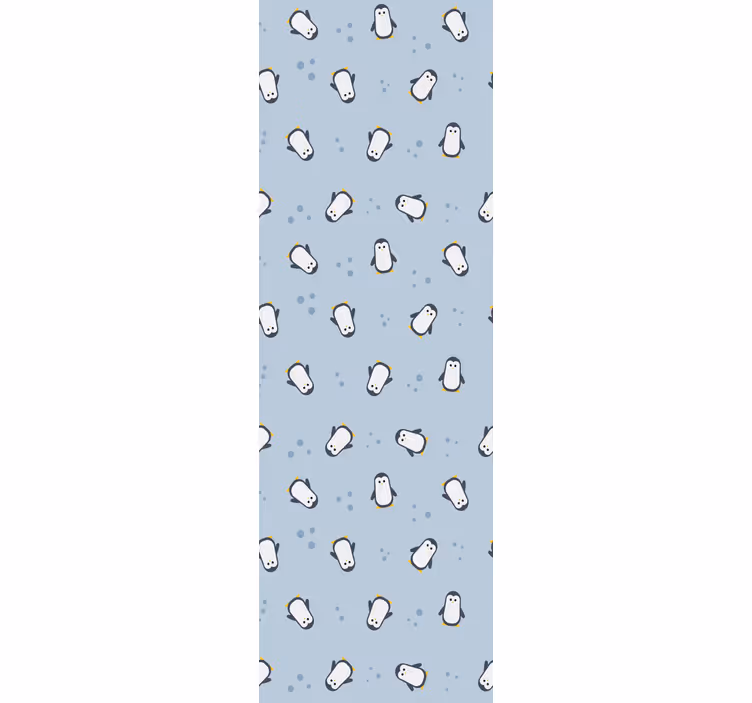 Tenda a rullo cameretta motivo pinguino senza cuciture - TenStickers