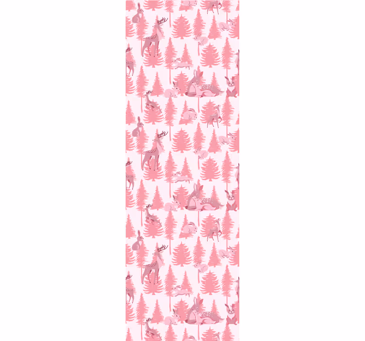 Tenda a rullo cameretta renna rosa bellissima - TenStickers