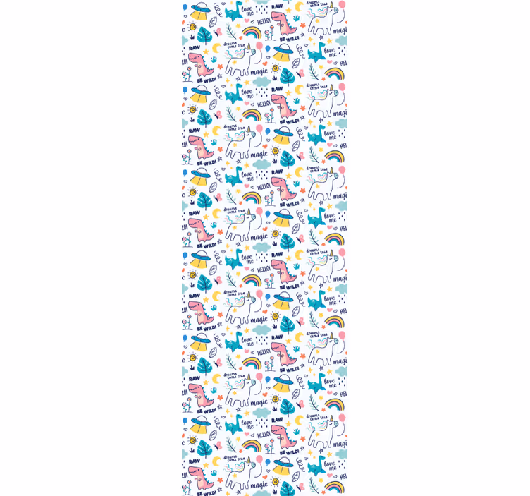 Tenda a rullo cameretta illustrazioni a mano per bambini - TenStickers
