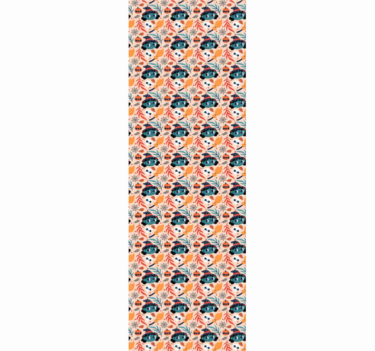 Tenda a rullo cameretta magia streghe halloween seamless - TenStickers