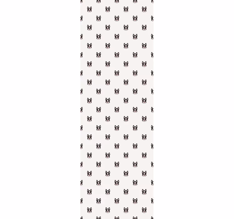 Tenda a rullo cameretta design cartoon bulldog francese - TenStickers